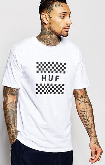 Noxx Футболка чоловіча Huf, хаф біла