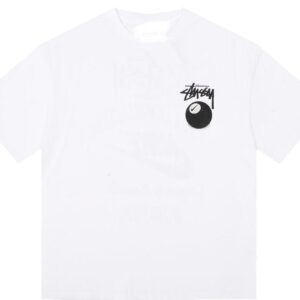Noxx Чоловіча футболка Stussy, Білий Noxx Чоловіча футболка Stussy, Білий