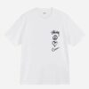 Noxx Чоловіча футболка Stussy, Білий Noxx Чоловіча футболка Stussy, Білий