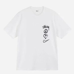 Noxx Чоловіча футболка Stussy, Білий Noxx Чоловіча футболка Stussy, Білий