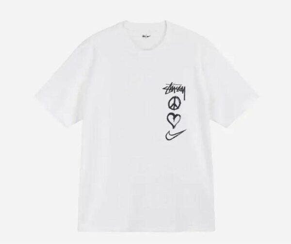 Noxx Чоловіча футболка Stussy, Білий Noxx Чоловіча футболка Stussy, Білий