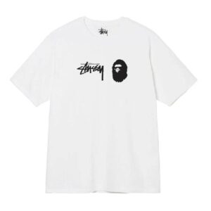 Noxx Чоловіча футболка Stussy, Білий Noxx Чоловіча футболка Stussy, Білий
