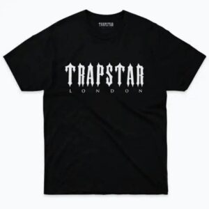 Noxx Чоловіча футболка з принтом Trapstar, Чорний Noxx Чоловіча футболка з принтом Trapstar, Чорний