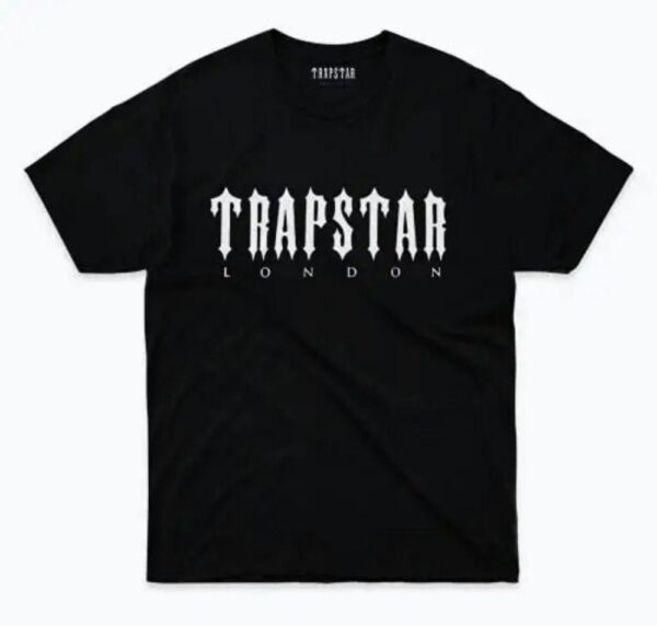 Noxx Чоловіча футболка з принтом Trapstar, Чорний Noxx Чоловіча футболка з принтом Trapstar, Чорний