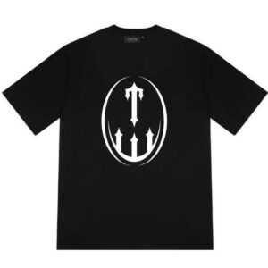 Noxx Чоловіча футболка з принтом Trapstar, Чорний Noxx Чоловіча футболка з принтом Trapstar, Чорний