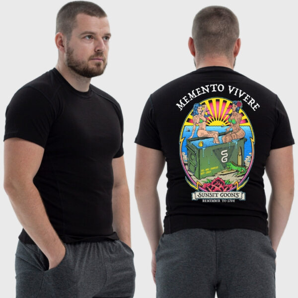 Мужская тактическая футболка Noxx в стиле милитари Sunset Goons девушки ящик снарядов пляж солнце, Черный