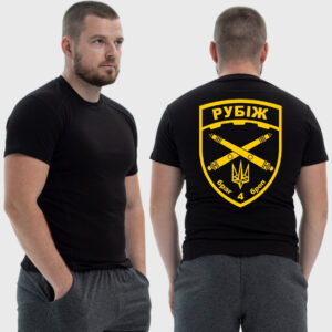 Мужская тактическая футболка Noxx в стиле милитари Рубеж герб, Черный Мужская тактическая футболка Noxx в стиле милитари Рубеж герб, Черный