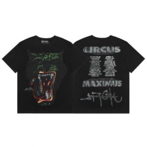 Noxx Чоловіча футболка travis scott cactus jack, Чорний Noxx Чоловіча футболка travis scott cactus jack, Чорний