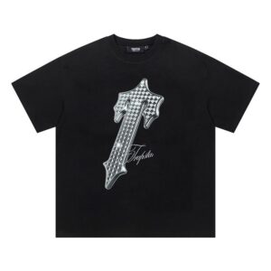Noxx Чоловіча футболка з принтом Trapstar, Чорний Noxx Чоловіча футболка з принтом Trapstar, Чорний
