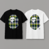 Noxx Чоловіча футболка з принтом Bape, Чорний Noxx Чоловіча футболка з принтом Bape, Чорний