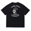 Noxx Чоловіча футболка з принтом Bape, Чорний Noxx Чоловіча футболка з принтом Bape, Чорний