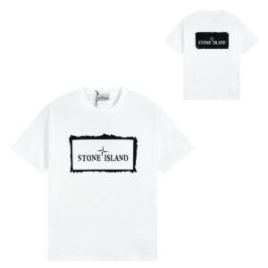 Noxx Чоловіча футболка Stone Island, Білий Noxx Чоловіча футболка Stone Island, Білий