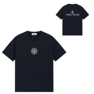 Noxx Чоловіча футболка Stone Island, Чорний Noxx Чоловіча футболка Stone Island, Чорний
