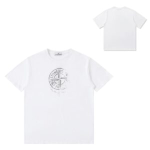 Noxx Чоловіча футболка Stone Island, Білий Noxx Чоловіча футболка Stone Island, Білий