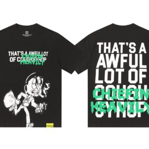 Noxx Чоловічі футболки THAT'S A AWFUL LOT OF COUGHSYRUP, Чорний Noxx Чоловічі футболки THAT'S A AWFUL LOT OF COUGHSYRUP, Чорний