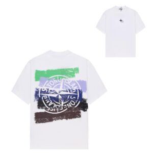 Noxx Чоловіча футболка Stone Island, Білий Noxx Чоловіча футболка Stone Island, Білий