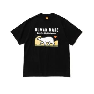 Noxx Чоловіча футболка Human Made, Чорний Noxx Чоловіча футболка Human Made, Чорний