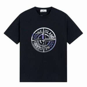 Noxx Чоловіча футболка Stone Island, Чорний Noxx Чоловіча футболка Stone Island, Чорний