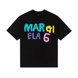 Noxx Чоловіча футболка Maison Margiela, Чорний Noxx Чоловіча футболка Maison Margiela, Чорний