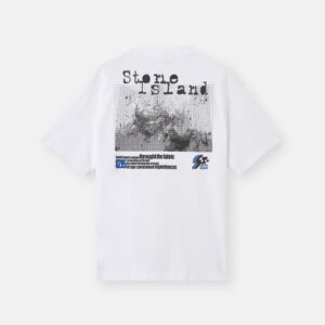 Noxx Чоловіча футболка Stone Island, Білий Noxx Чоловіча футболка Stone Island, Білий