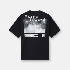 Noxx Чоловіча футболка Stone Island, Чорний Noxx Чоловіча футболка Stone Island, Чорний