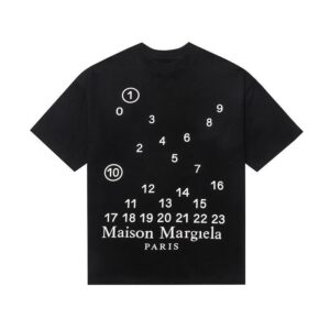 Noxx Чоловіча футболка Maison Margiela, Чорний Noxx Чоловіча футболка Maison Margiela, Чорний