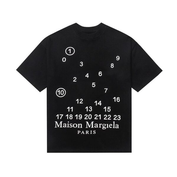 Noxx Чоловіча футболка Maison Margiela, Чорний Noxx Чоловіча футболка Maison Margiela, Чорний
