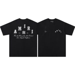 Noxx Чоловіча футболка Amiri, Чорний Noxx Чоловіча футболка Amiri, Чорний