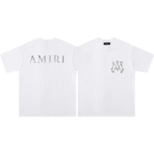 Noxx Чоловіча футболка Amiri, Білий Noxx Чоловіча футболка Amiri, Білий