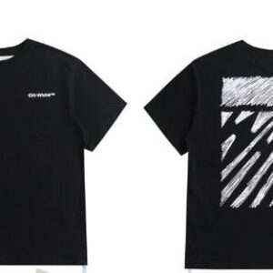 Noxx Чоловіча футболка OFF-WHITE, Чорний Noxx Чоловіча футболка OFF-WHITE, Чорний