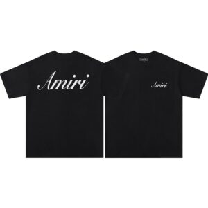 Noxx Чоловіча футболка Amiri, Чорний Noxx Чоловіча футболка Amiri, Чорний