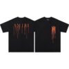 Noxx Чоловіча футболка Amiri, Чорний Noxx Чоловіча футболка Amiri, Чорний