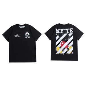 Noxx Чоловіча футболка OFF-WHITE, Чорний Noxx Чоловіча футболка OFF-WHITE, Чорний