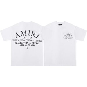 Noxx Чоловіча футболка Amiri, Білий Noxx Чоловіча футболка Amiri, Білий