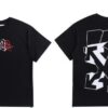 Noxx Чоловіча футболка OFF-WHITE, Чорний