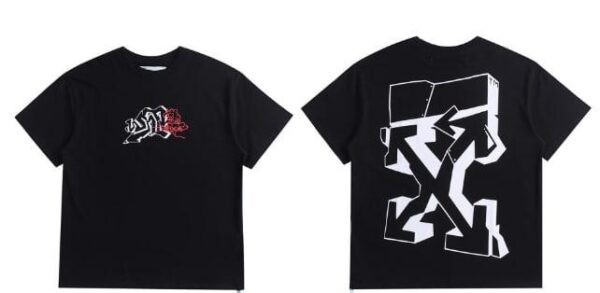 Noxx Чоловіча футболка OFF-WHITE, Чорний