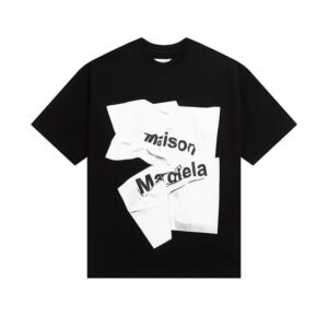 Noxx Чоловіча футболка Maison Margiela, Чорний Noxx Чоловіча футболка Maison Margiela, Чорний