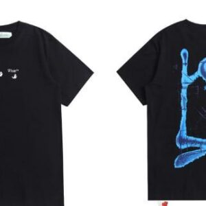 Noxx Чоловіча футболка OFF-WHITE, Чорний Noxx Чоловіча футболка OFF-WHITE, Чорний