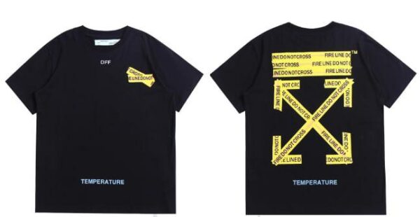 Noxx Чоловіча футболка OFF-WHITE, Чорний