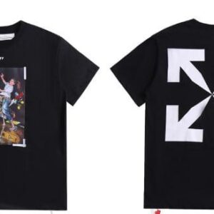 Noxx Чоловіча футболка OFF-WHITE, Чорний Noxx Чоловіча футболка OFF-WHITE, Чорний
