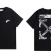 Noxx Чоловіча футболка OFF-WHITE, Чорний