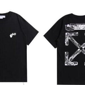 Noxx Чоловіча футболка OFF-WHITE, Чорний Noxx Чоловіча футболка OFF-WHITE, Чорний