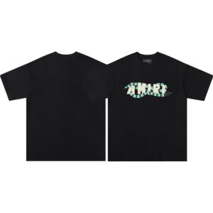 Noxx Чоловіча футболка Amiri, Чорний Noxx Чоловіча футболка Amiri, Чорний