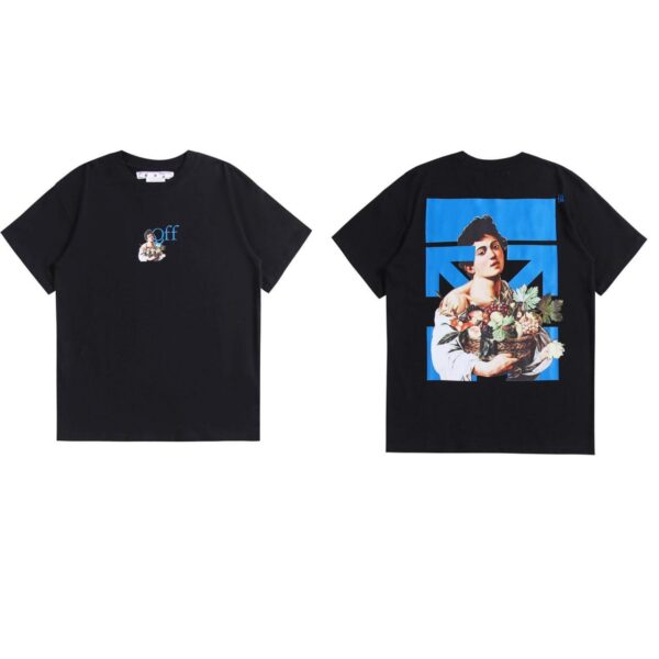Noxx Чоловіча футболка OFF-WHITE, Чорний