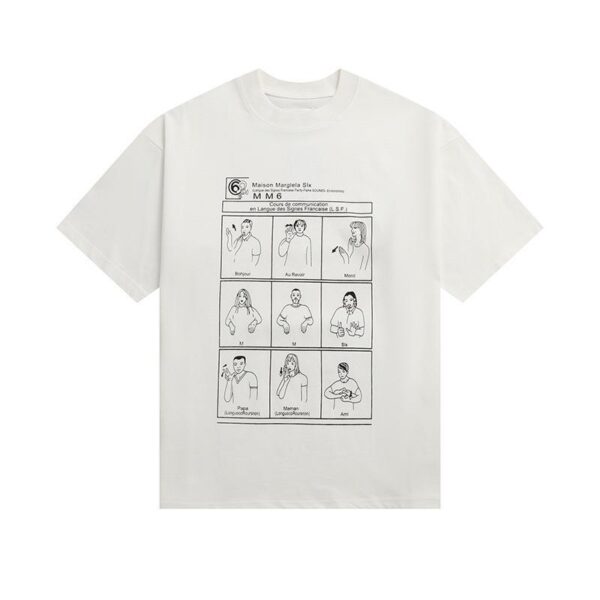Noxx Чоловіча футболка Maison Margiela, Білий