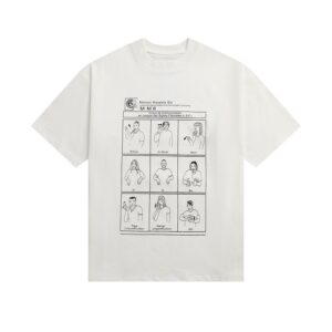 Noxx Чоловіча футболка Maison Margiela, Білий Noxx Чоловіча футболка Maison Margiela, Білий