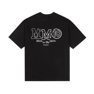 Noxx Чоловіча футболка Maison Margiela, Чорний Noxx Чоловіча футболка Maison Margiela, Чорний