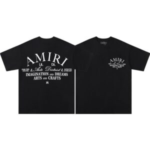 Noxx Чоловіча футболка Amiri, Чорний Noxx Чоловіча футболка Amiri, Чорний
