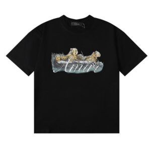 Noxx Чоловіча футболка Amiri, Чорний Noxx Чоловіча футболка Amiri, Чорний
