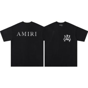 Noxx Чоловіча футболка Amiri, Чорний Noxx Чоловіча футболка Amiri, Чорний